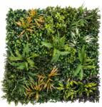Outsunny Panouri perete iarbă, 100 x 100 cm decorațiune iarbă artificială cu legători, fundal verde | Aosom Romania (84J-221V00MX)