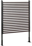 Outsunny Panou gard de grădină paravan metalic exterior cu picioare sau țăruși de înfigere, modular, 93L x 22l x 124H cm | Aosom Romania (844-646V00BN)