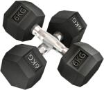 HOMCOM Haltere Antiderapant 6kg Negru | Aosom Romania (A91-017V01)