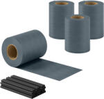 Outsunny Set 4 Bucăți Gard de Grădină pentru Intimitate, Paravan Balcon pentru Protecție, Rezistent la Razele UV, Impermeabil cu Clipsuri, pentru Exterior, Terasă, Balcon, 35m x 19cm, Gri | Aosom Romania (84J-