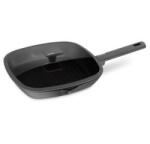 Berlinger Haus Grill serpenyő fedővel 28 cm tapadásmentes bevonattal Anthracite Collection BH/8127 (BH/8127)