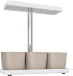 Outsunny Lampă pentru Plante cu 42 de Lumini LED și 3 Vase 45x18.8x47.8 cm Alb | Aosom Romania (84H-426V90WT)