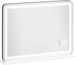 HOMCOM Oglindă machiaj iluminată 80x60cm, oglindă toaletă LED dimabilă, lumină RGB, 3 temperaturi de culoare, alb | Aosom Romania (505-026V90WT)
