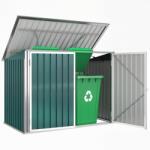 Outsunny căsuță pentru tomberoane, container pentru gunoi, căsuță pentru depozitare | Aosom Romania (845-436V02GN)