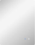 Kleankin Oglindă de Baie cu Lumină LED, 3 Culori, Întrerupătoare Touch și Luminozitate Reglabilă, 70x50x3 cm, Transparent | Aosom Romania (834-599V00CR)