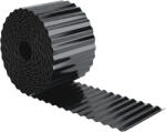 Outsunny Gard metalic pentru grădină 650x20 cm din oțel galvanizat, rezistent, pentru grădină, curte, terasă, gazon, gri închis | Aosom Romania (84J-251V00CG)