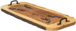 Z-tools Faragott égerfa tálca kovácsoltvas fogantyúkkal, 61x30cm / EXT 10130 (EXT10130)