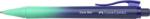 Faber-Castell Golyóstoll, 0, 34 mm, nyomógombos, türkiz-kék tolltest, FABER-CASTELL Daily Ball Flow, kék (140681)