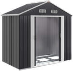 Gardebruk Kerti tároló, antracit, fém, 196 x 132 x 188 cm, vízzáró, zárható (DE990741)