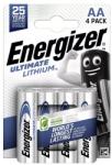 Energizer ULTIMATE LITHIUM tartós elem AA, lítium, 4db/csomag E301535305 (E301535305)