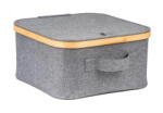G21 Cutie de depozitare G21 30 x 30 x 15 cm, bambus cu capac, gri