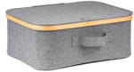 G21 Cutie de depozitare G21 40 x 30 x 15 cm, bambus cu capac, gri