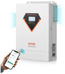 VEVOR Hibrid napelemes inverter 48V 230V rendszerhez 6000W teljesítménnyel, 120A MPPT töltésvezérlővel, tiszta szinuszú, off-grid rendszerhez (INVERTER_197988506683)