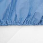 Heinner Cearceaf de pat cu elastic, dimensiune 160x200 cm , potrivit pentru saltele cu inaltime maxima de 30 cm . Material 100% Bumbac , densitate 144TC, elastic la colturi (HR-SHEET160-BLU) - etoc