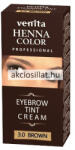 Verona Venita Henna Color Tartós Szemöldök És Szempilla Krémfesték Barna 2x15g