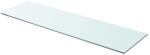 vidaXL 90x25 cm Átlátszó Panel Üvegpolc