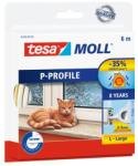 TESA Ajtó- és ablaktömítő szalag, 9 mm x 6 m, TESA tesamoll® P profil , fehér (05390-00100-03 /00102-00) - kellekanyagonline