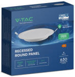 V-TAC CREE SMD süllyeszthető, műanyag IP20, kerek LED panel 6W, CCT - SKU 78586 (78586)