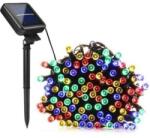 ProGarden 100 LED-es napelemes kerti fényfüzér, színes, 12 m (CZ6500770)