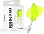 Red Dragon darts toll és szár egyben Red Dragon Nitro Flite fehér/zöld No2 toll és rövid szár