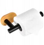Vilde Wc-papír Tartó Vilde Fekete Bambusz Acél 17CM Szerelés 3M (4900773040417)