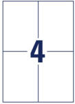  Univerzális Etikett 105x148 mm 4 címke/lap 100 ív/csomag (HBAX0053)