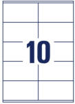  Univerzális Etikett 105x57 mm 10 címke/lap 100 ív/csomag (HBAX0057)