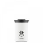  24Bottles Travel Tumbler 350 ml Rozsdamentes Acél Bögre Ice White (24B553)
