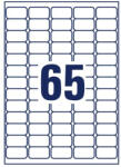  Univerzális Etikett 38, 1x21, 2 mm 65 címke/lap 100 ív/csomag (HBAX0062)