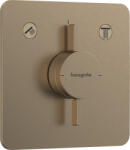 Hansgrohe DuoTurn Q, rejtett csaptelep 2 készülékhez, szálcsiszolt bronz, HAN-75414140 (HAN-75414140)