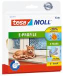 TESA Ajtó- és ablaktömítő szalag, 9 mm x 6 m, TESA tesamoll® E profil , fehér (05463-00120-03 /00122-00) - fodicoaruhaz