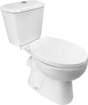 Kuchinox Lario, kombinált WC, kettős öblítésű 3/6l, hátsó lefolyóval, lassan záródó ülőkével, fehér, LAV-VKL_604P (LAV-VKL_604P)