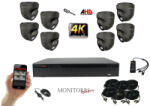Monitorrs Security - 4k AHD kamerarendszer 8 kamerával 8 Mpix GD - 6038K8