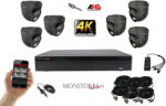 Monitorrs Security - 4k AHD kamerarendszer 6 kamerával 8 Mpix GD - 6038K6