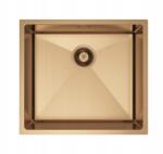 Erga HD, 1 rekeszes acél mosogató 490x440x210 mm, réz, ERG-MLS-HD4944Z (ERG-MLS-HD4944Z)