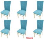 DELFIN Huse Elastice Pt Scaune, Universale, 6 Buc. /Set, Jacquard, Cod TRS105
