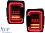 KITT Teljes LED hátsó lámpa JEEP Wrangler JK (2007-2017) modellekhez, füst szín (TLJEWJKLED)
