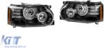  Tuning headlight set suitable for Range Rover Vogue L322 2002-2009 with black base, left and right (ABLRHX6009505)