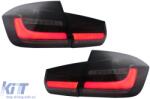 KITT Lightning LED hátsó lámpák BMW 3 F30 LCI előtti és LCI (2011-2019) modellekhez, fekete füst, dinamikus irányjelző (TLBMF30TTBS)