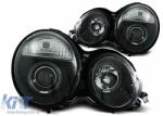 KITT Specials Angel Eyes Headlights suitable for Mercedes E-Class W210 S210 (1995-05.1999) Black (HLMBW210BNFL)