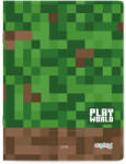 KARTON P+P Minecraft mintás füzet A/4, 40 lapos, vonalas, OXY Playworld 444 (KPP-6-89626)
