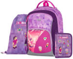 KARTON P+P OXY GO iskolatáska szett, hátizsák tolltartóval és tornazsákkal, Minecraft mintás, Playworld Girl, lila-rózsaszín (KPP-0-108326) - officetrade