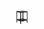 MAMUTEX Lakkozott, fémből készült állvány Mamutex Standard 80x40x40 cm - 2 polc, teherbírás 240 kg, fekete