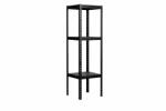 MAMUTEX Lakkozott, fémből készült állvány Mamutex Standard 1000x400x400 mm - 3 polc, teherbírás 360 kg, fekete