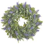  Coronita verdeata artificiala+lavanda pentru decoratiuni florale (8566)