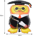  Ballagási óriás lufi 71 cm bagoly (LUFI268666)