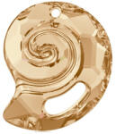 Swarovski Sea Snail Pendant- Swarovski medál- Golden Shadow
