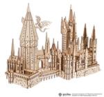 UGears Puzzle 3D, Hogwarts Castle, Ugears, lemn, 340 piese