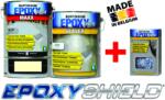Rust-Oleum Set Vopsea Epoxidica Garaj Crem Deschis & Lac Transparent (5342.5+5220+505)