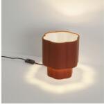 Nova Luce Veioza, Lampa de masa cu abajur rosu maroniu BLOOSY (NVL-9061101)